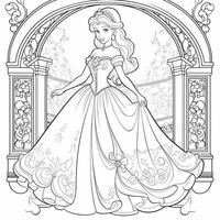 Princess Coloring Page photo