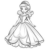 Princess Coloring Page photo