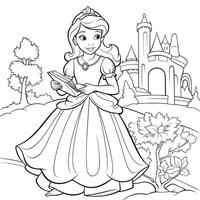 Princess Coloring Page photo