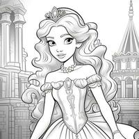 Princess Coloring Page photo