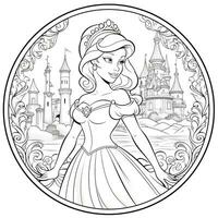 Princess Coloring Page photo