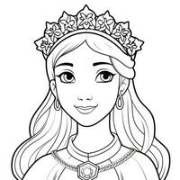 Princess Coloring Page photo