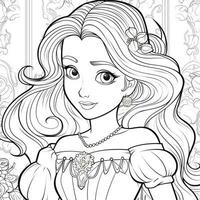 Princess Coloring Page photo