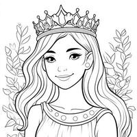 Princess Coloring Page photo