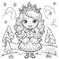 Princess Coloring Page photo