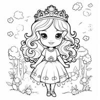 Princess Coloring Page photo