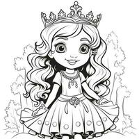 Princess Coloring Page photo