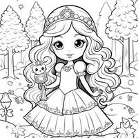 Princess Coloring Page photo