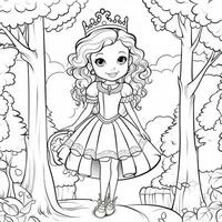 Princess Coloring Page photo