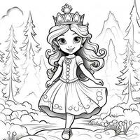 Princess Coloring Page photo
