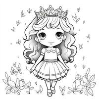 Princess Coloring Page photo