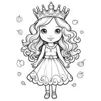 Princess Coloring Page photo