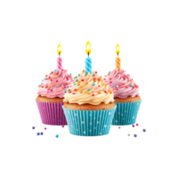 colourfull happy birthday cake ai generated png