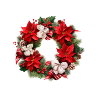 christmas wreath png ai generated