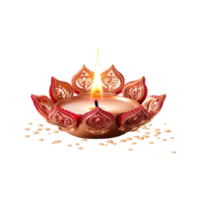 Diwali Diya ai generiert png