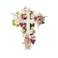 easter cross ai generated png