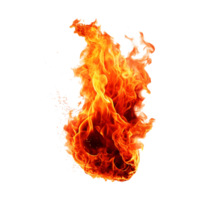 burning red fire flam ai generated png