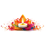 Diwali Diya ai generiert png