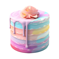 beautiful lear cake ai generated png