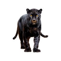 black dog stand in the earth ai generated png