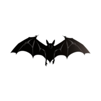 noir chauve souris silhouette ai généré png