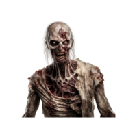 a scary halloween zombie ai generated png