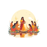 chhath Puja ai generiert png