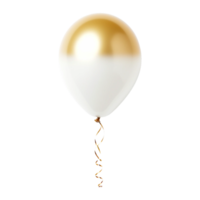 oro y blanco globos ai generado png