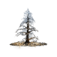 Noël arbre lumière ai généré png