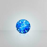 blue cut diamond, for design fashion jewellery photo