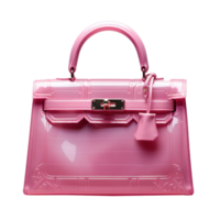 Pink girly bag isolated png