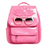 rosado colegio mochila aislado png