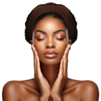 Beauty woman isolated. Skincare concept png