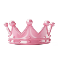 Pink princess crown isolated png