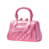 Pink girly bag isolated png