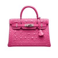 Pink girly bag isolated png