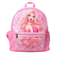 rosado colegio mochila aislado png