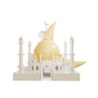 mosque 3d render png