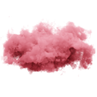 cloud realistic pink 3d render illustration png