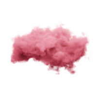 nuage réaliste rose 3d rendre illustration png