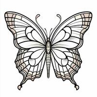 Stained Glass Butterfly Coloring Page photo