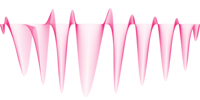 sumergirse tú mismo en un mundo de armonioso movimiento con nuestra cautivador exploración noble ondulado línea ola curva sonido. png