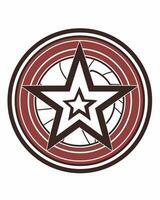 star shield design vector