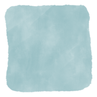 Watercolor square shape, hand painted png