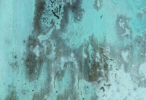 Background Pattern, Texture of Peeling Painted on Blue Grunge Wall with Copy Space for Text Decorated photo