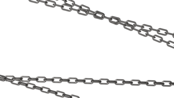 The metal chain png image 3d rendering