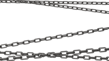 The metal chain png image 3d rendering