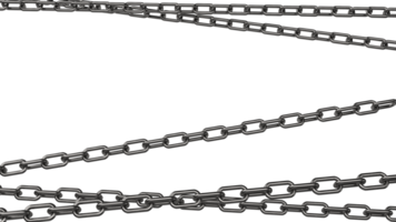 The metal chain png image 3d rendering