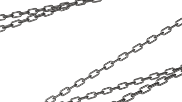 The metal chain png image 3d rendering