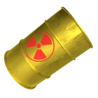 el radioactivo tanque para ciencia o nuclear concepto 3d representación png